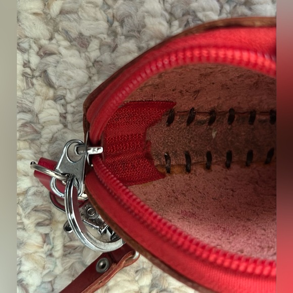 Brand New Leather Strawberry Coin Purse - Picture 3 of 4